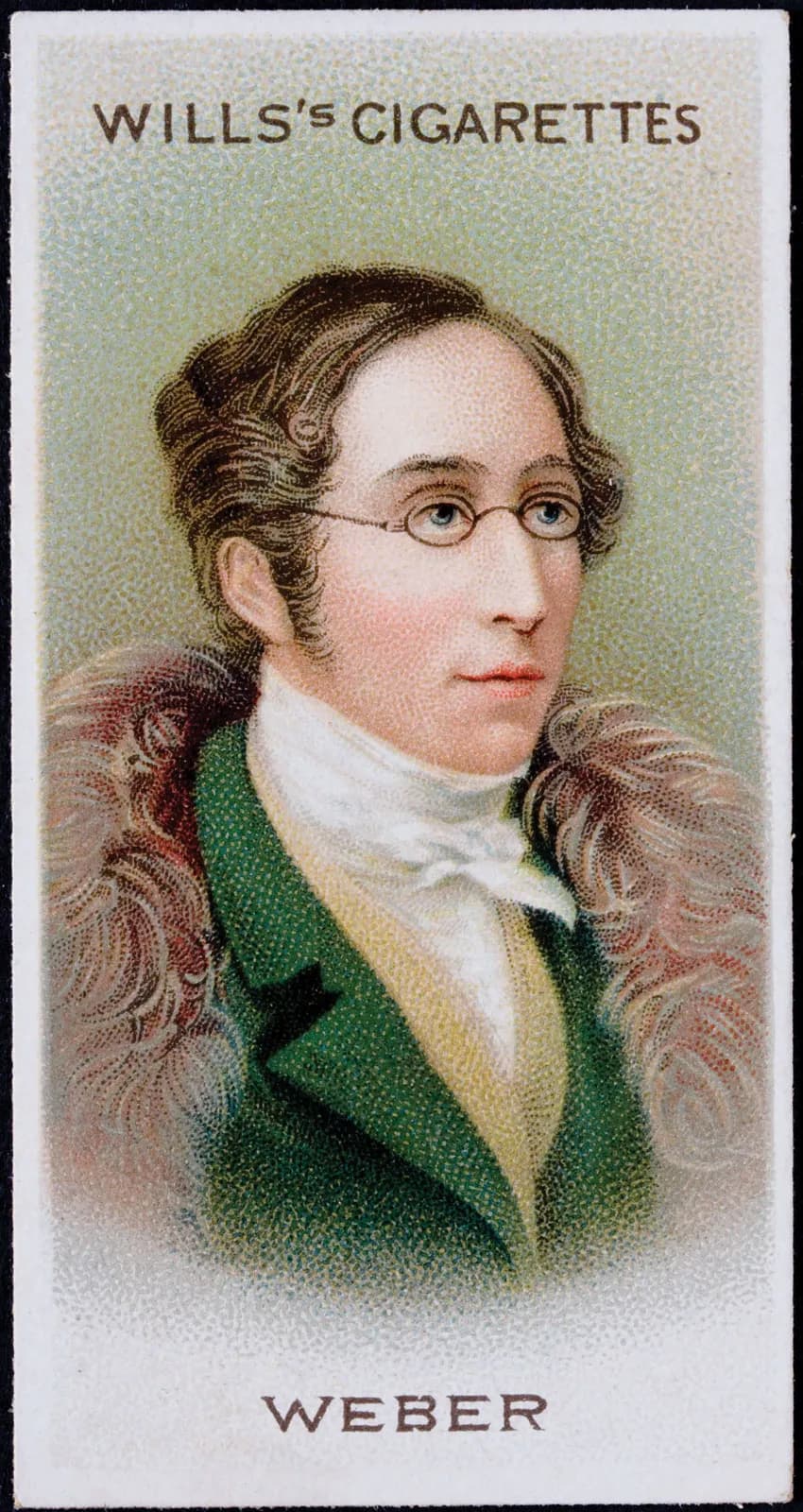 Carl Maria von Weber cigarette trading card