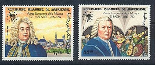 Cuba Bach and Handel on stamps