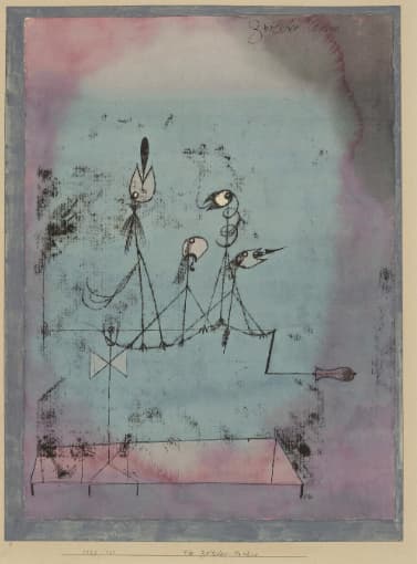 Paul Klee: Twittering Machine (Die Zwitscher-Maschine), 1922 (New York: Museum of Modern Art)