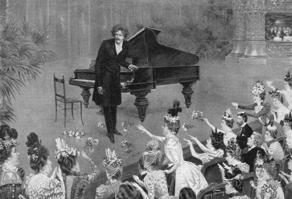 Ignacy Jan Paderewski after a concert performance
