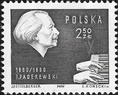 Ignacy J. Paderewski stamp 1