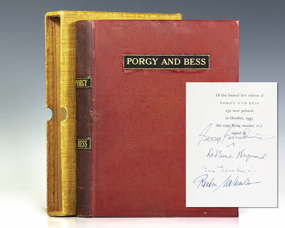 First edition of Gershwin's Porgy and Bess