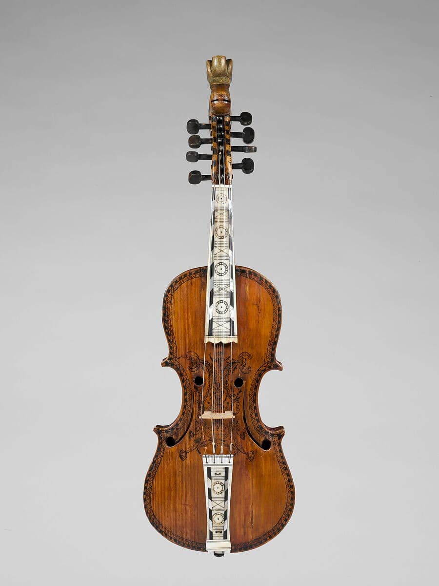 Norwegian Hardanger Fiddle, 1786 (New York: Met Museum)