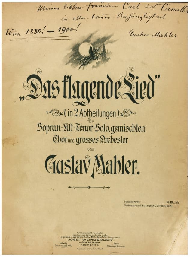 Gustav Mahler's Das klagende Lied