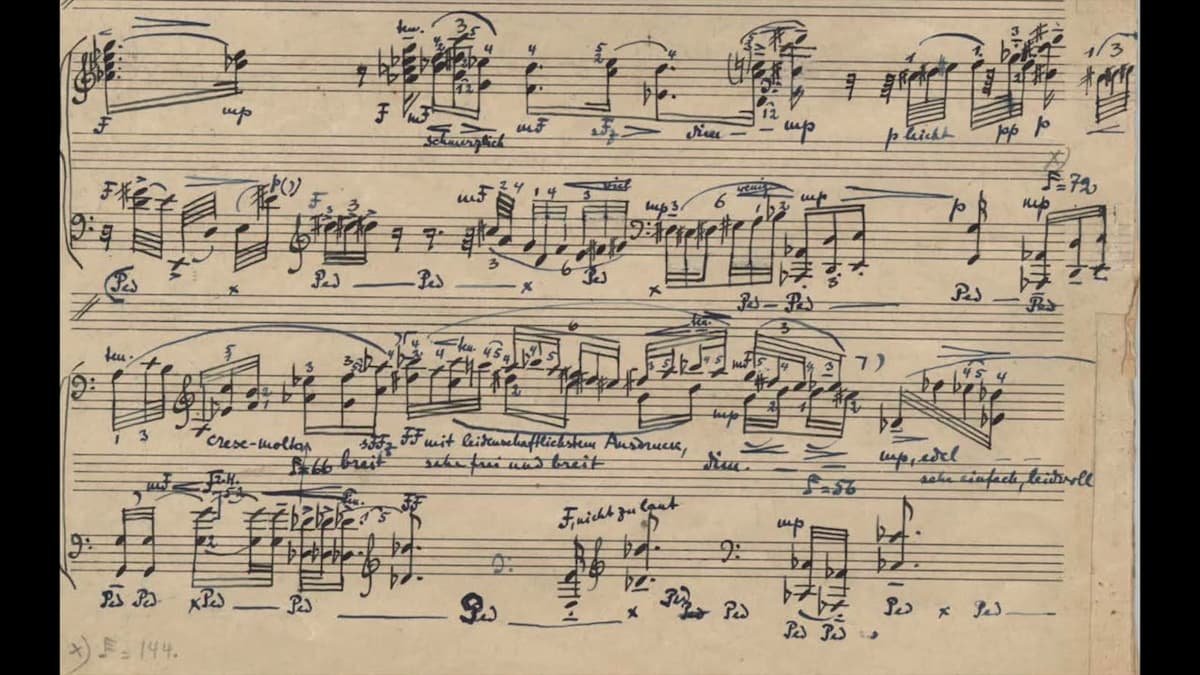 Artur Schnabel's Piano Sonata