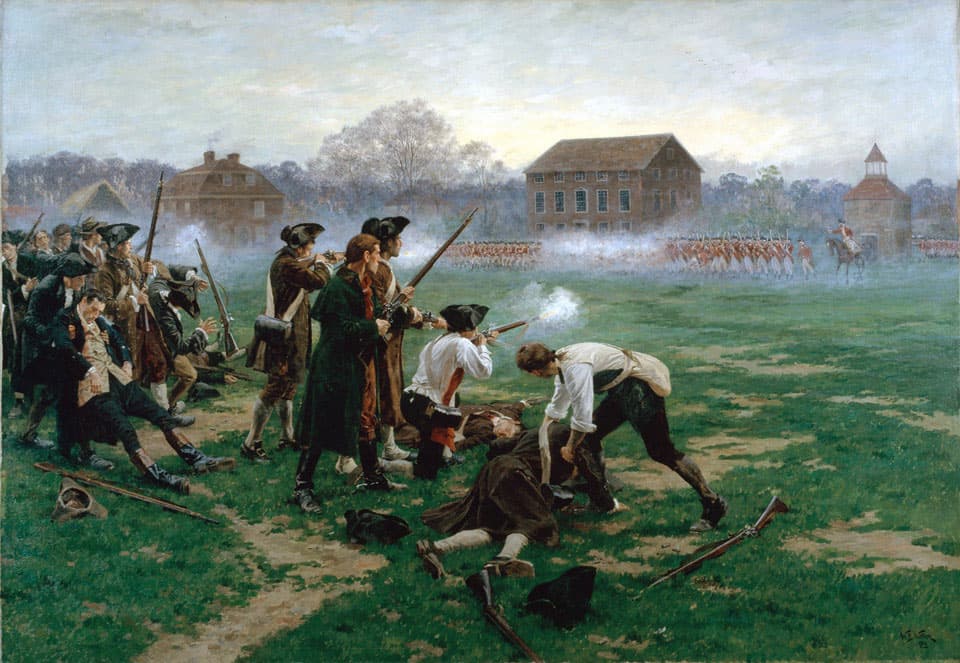 William Barnes Wollen: Battle of Lexington, 1910 (National Army Museum)