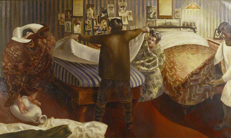 Spencer: Bedmaking, 1927–1932 (National Trust, Sandham Memorial Chapel)