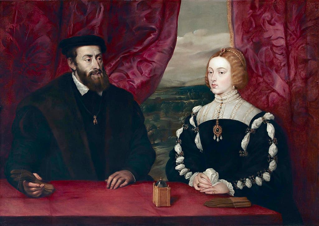 Peter Paul Rubens (after Titian): Emperor Charles V and Empress Isabella (Museo Carlos de Amberes)