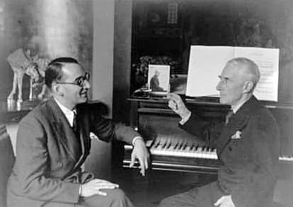 Jacques Février and Maurice Ravel, 1937