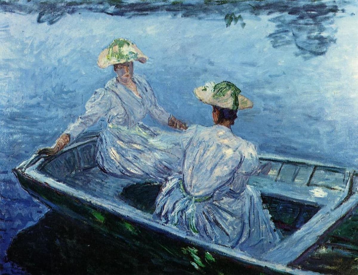 Monet: The Blue Row Boat, 1887 (Madrid, Spain, Thyssen-Bornemisza Museum)