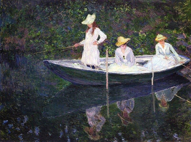 Claude Monet: La barque à Giverny, ca 1887 (Musée d’Orsay)