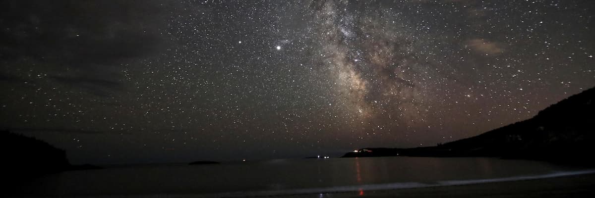 Night Sky at the Beach, Acadia National Park (National Park Service)