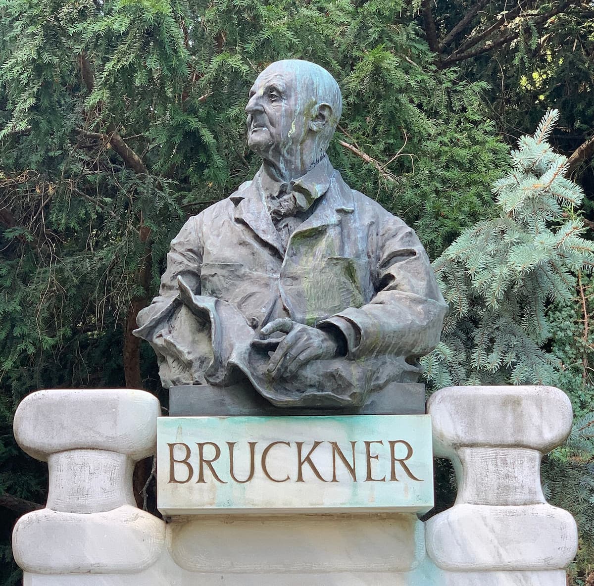 Anton Bruckner's monument in Vienna