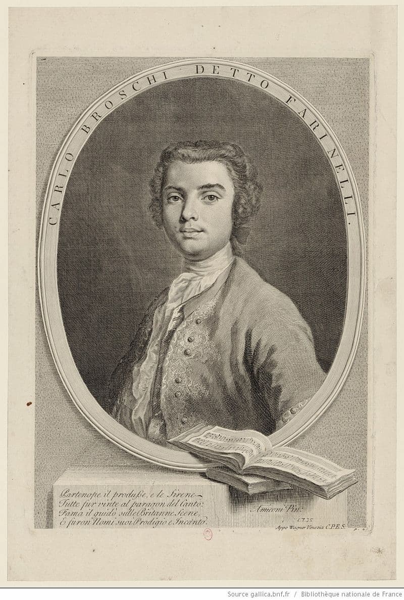 Engraving of Farinelli