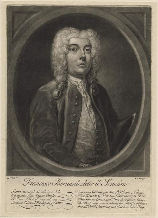 Francesco Bernardi, nicknamed “Senesino”