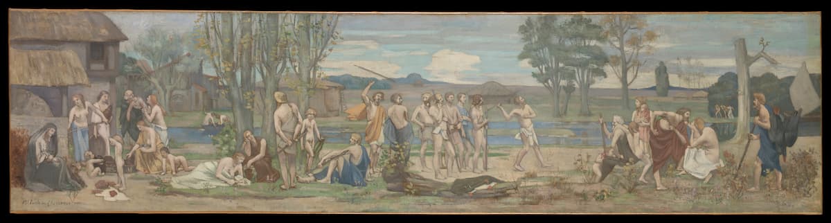 Pierre Puvis de Chavannes: Ludus pro patria (Patriotic Games), ca. 1883–1889 (New York: Metropolitan Museum)