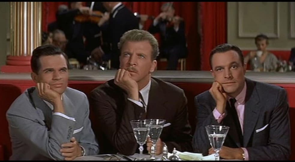 Michael Kidd, Dan Dailey, and Gene Kelly in It's Always Fair Weather (1955)