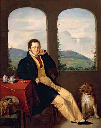 Gábor Melegh: Franz Schubert, 1827 (Budapest Hungarian National Gallery)