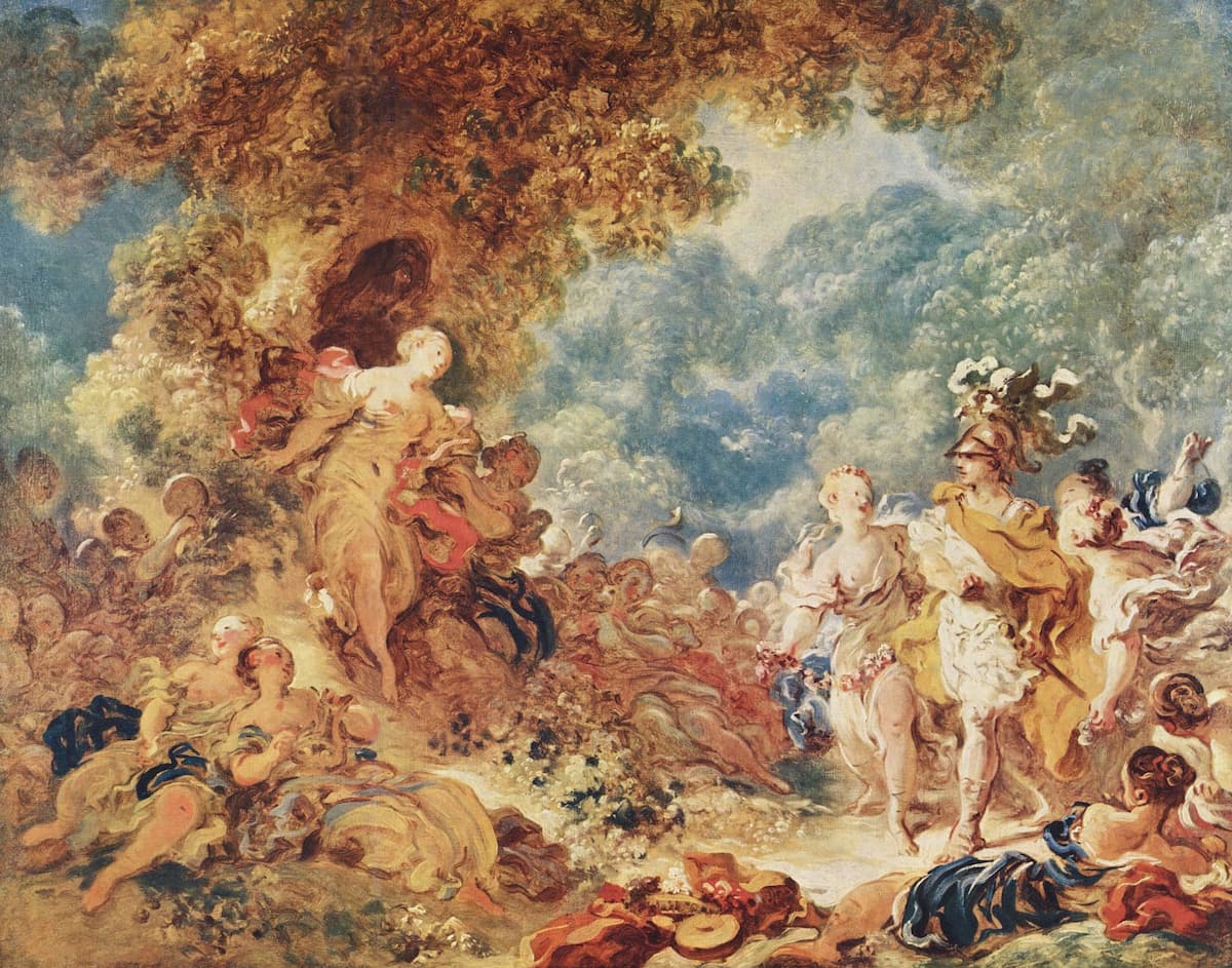 Jean-Honoré Fragonard: Rinaldo in the gardens of Armida