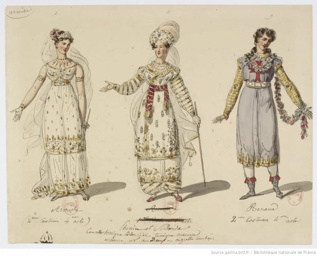 Costume designs of Christoph Willibald Gluck’s Armide