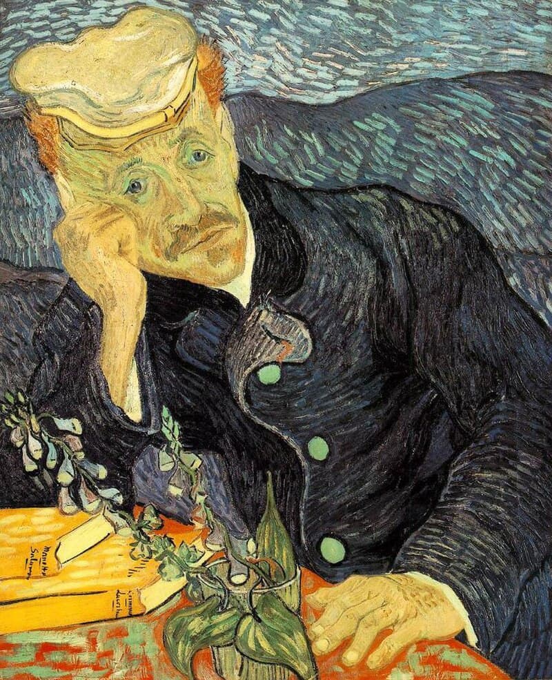 Van Gogh: Portrait of Dr. Gachet,1890 (private collection)