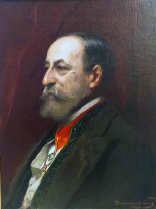 Portrait of Camille Saint-Saëns by Benjamin Constant