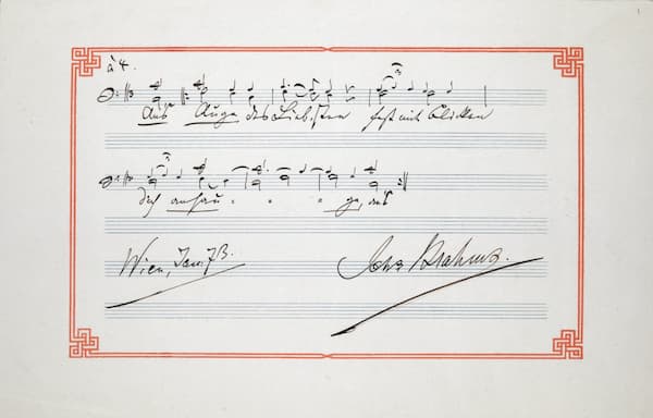 Brahms' Canon Op. 113, No. 9 music score