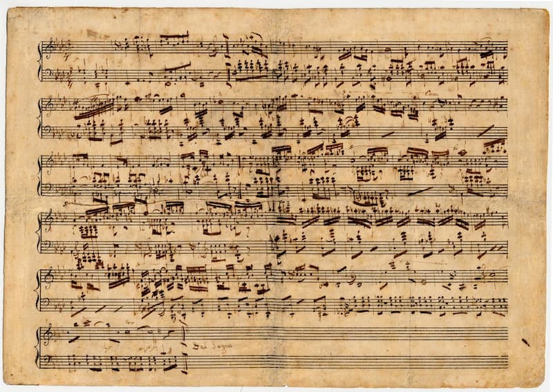 Chopin's Polonaise autograph score