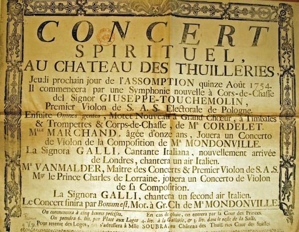 Concert Spirituel poster