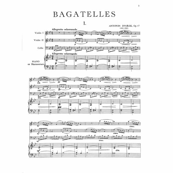 Dvořák's Bagatelles Op. 47