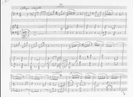 Saint-Saëns: Bassoon Sonata autograph score