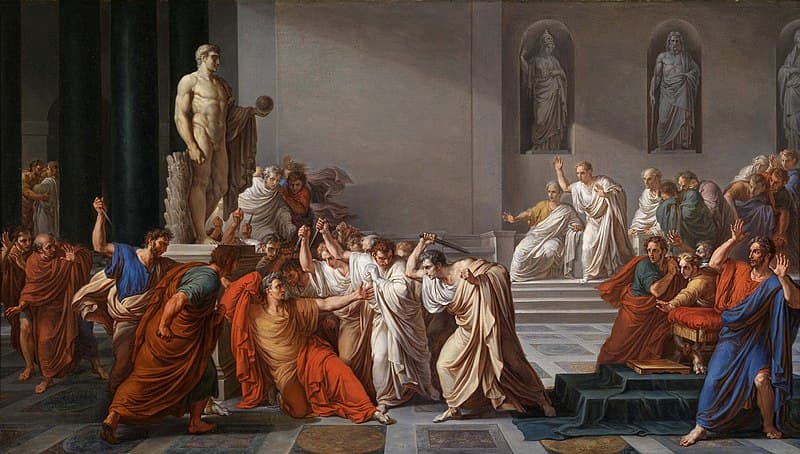 Vincenzo Camuccini: The Death of Julius Caesar