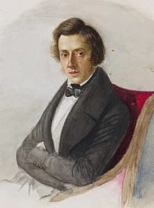 Maria Wodzińska: Frédéric Chopin at age 25, 1835 (National Museum, Warsaw)