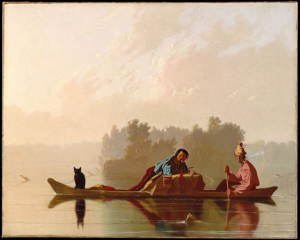 Bingham: Fur Traders Descending the Missouri, 1845 (Met Museum)