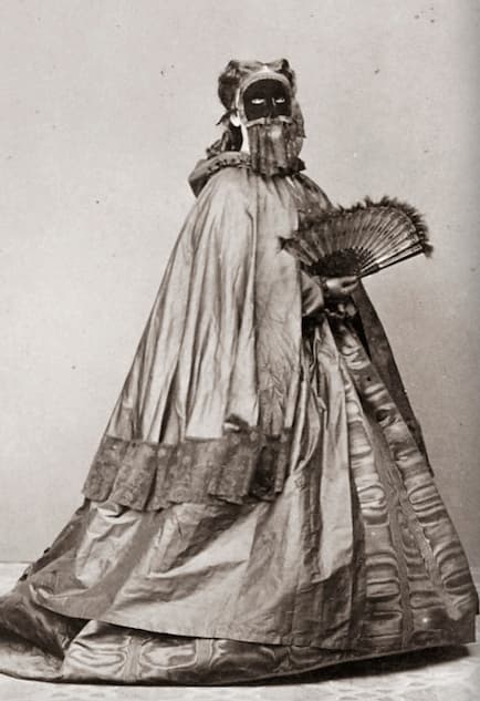 Domino Cloak and Mask, 1860s