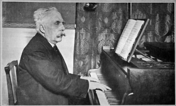 Gabriel Fauré at the piano