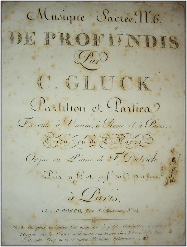 Christoph Willibald Gluck's De Profundis