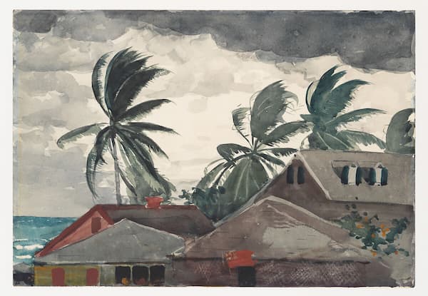 Homer: Hurricane, Bahamas, 1898 (Met Museum)