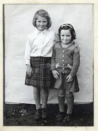 The young Joan Sutherland and her friend