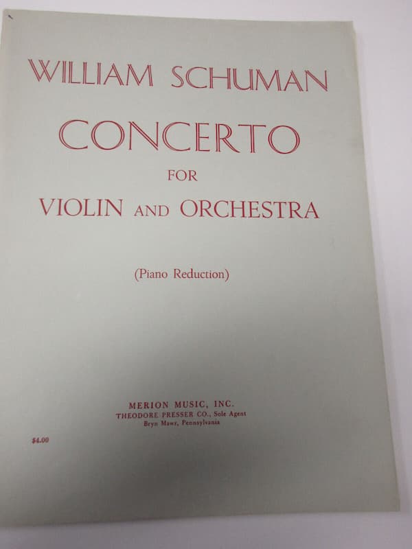 William Schuman's Violin Concerto