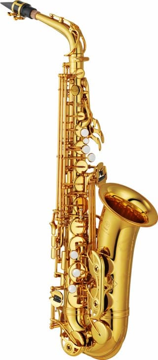 A Yamaha saxophone