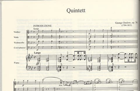 George Onslow's Piano Quintet