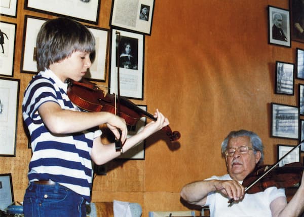 Joshua Bell and Josef Gingold