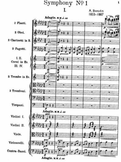 Borodin's Symphony No. 1 introduction