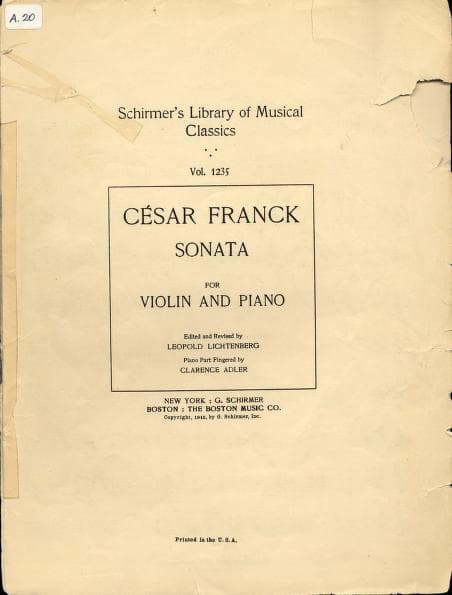 César Franck's Violin Sonata