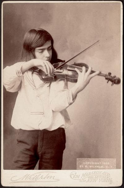 Bronisław Huberman at 14 years old