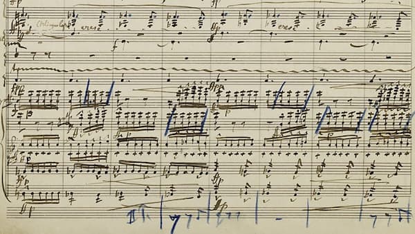 Mahler's Symphony No. 2 manuscript