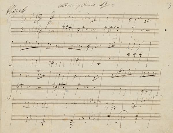 Beethoven's Bagatelles Op. 119 No. 1 manuscript