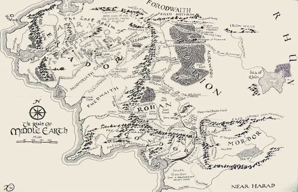 Map of the Middle Earth