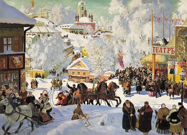 Boris Kustodiev: Maslenitsa, 1916 (St Petersburg: Isaak Brodsky Museum)